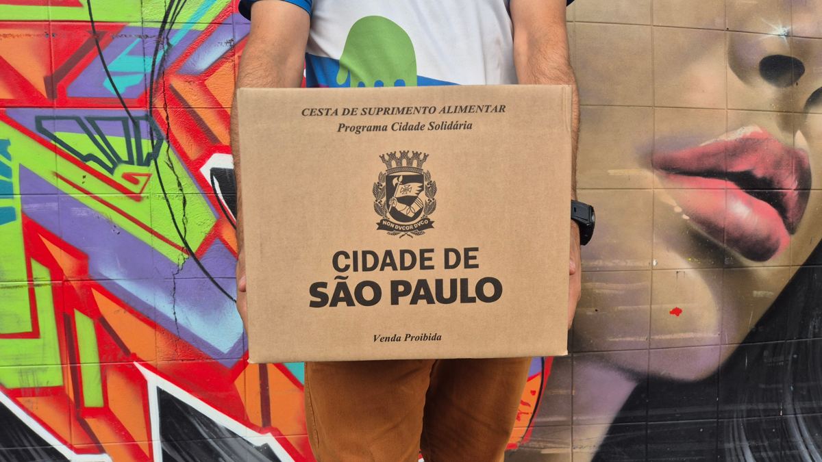 Cesta básica do programa Cidade Solidária
